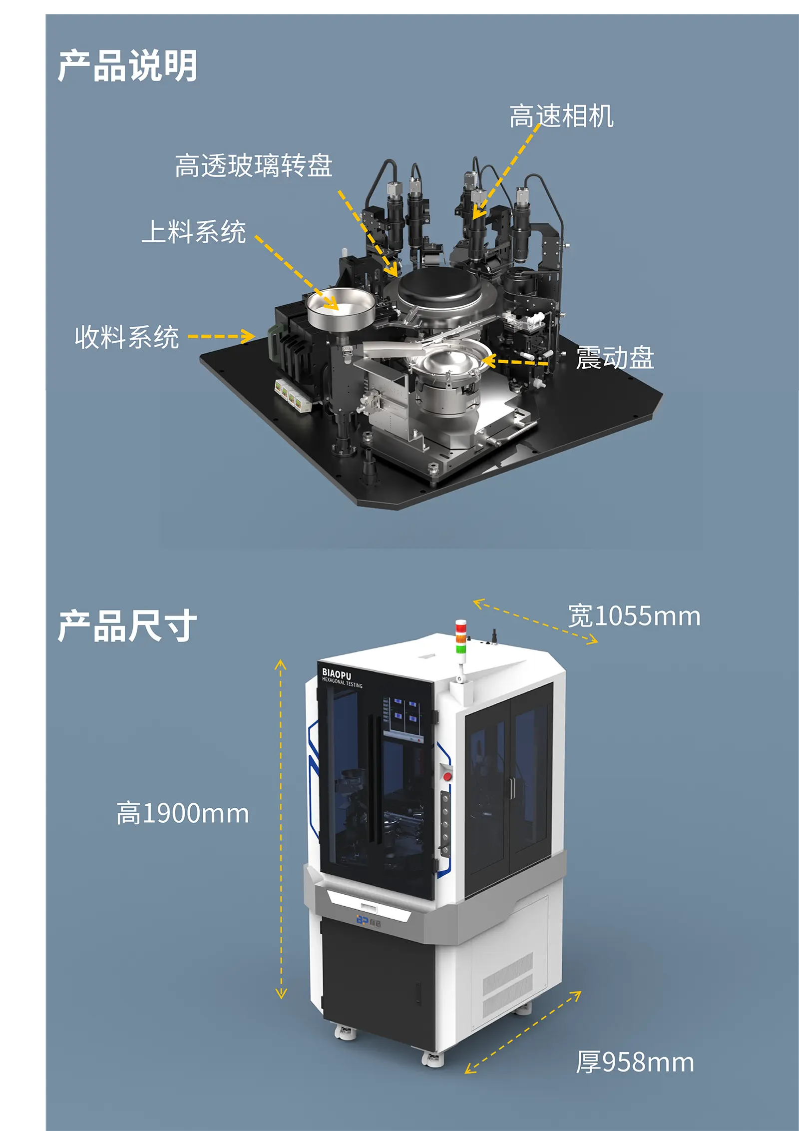 標譜六面外觀檢測機-產品尺寸