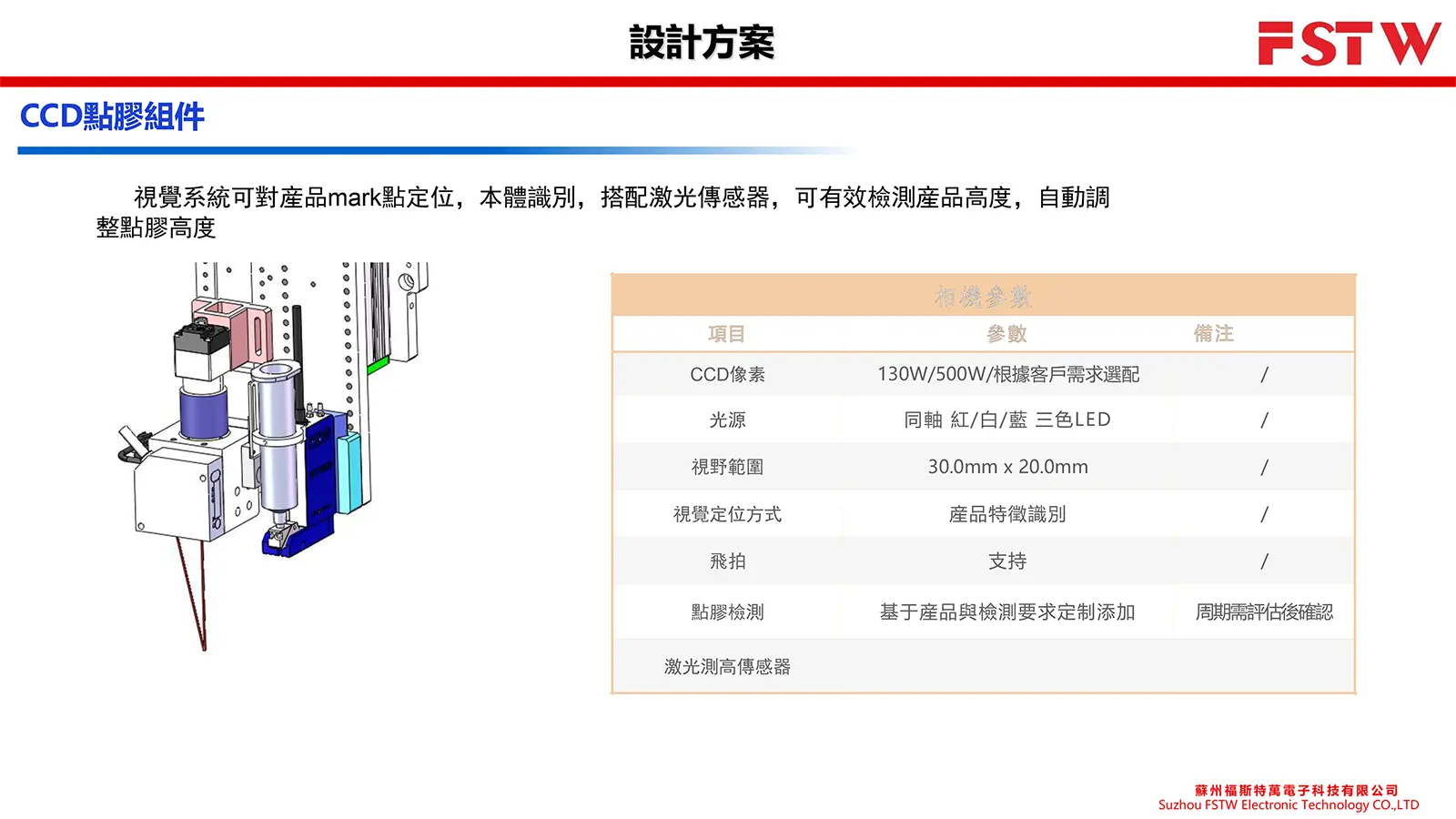 福斯特萬半導體晶圓點膠機 FST-600-CCD點膠組件